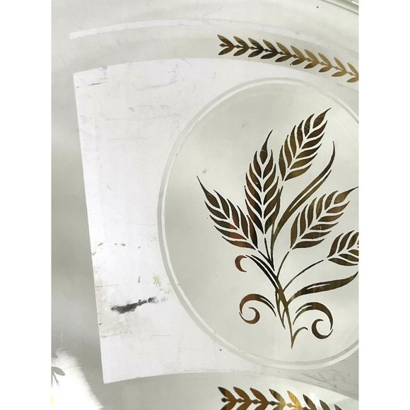 Anchor Hocking Salt & Pepper, Hazel Atlas Bowl, Brockway Cruet Set Gold Wheat - Picture 12 of 12